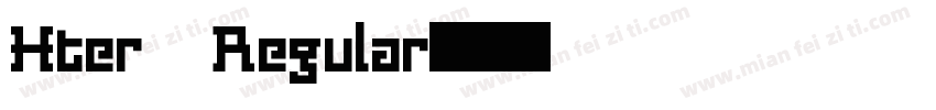 Hter Regular字体转换